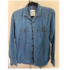 Denim button down!